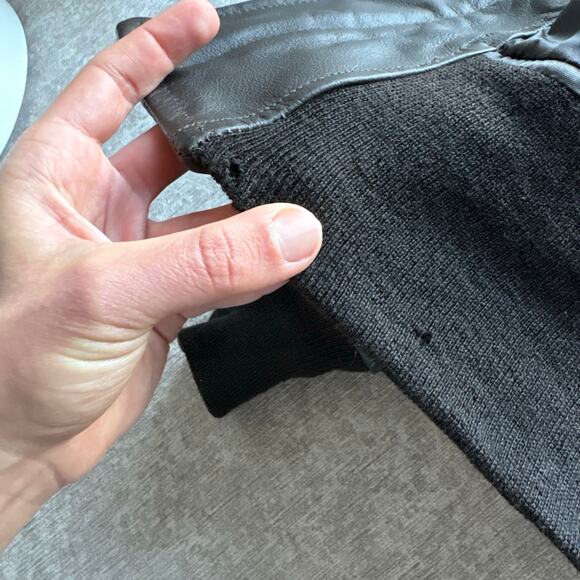 Genuine Men’s US Navy Brown Leather Flight Jacket - Picture 8 of 11